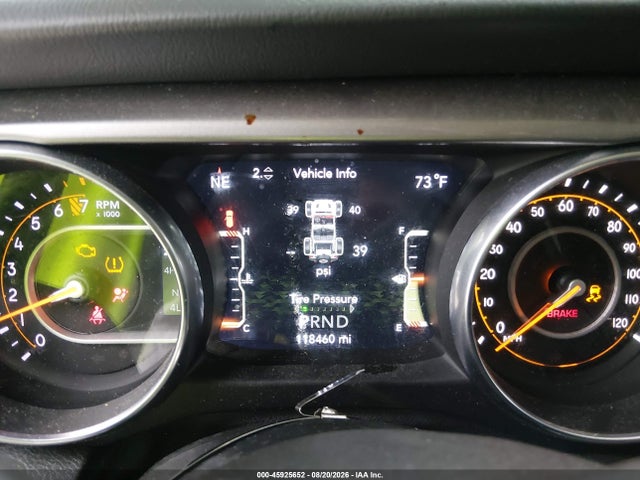 Продажа на аукционе авто 2018 Jeep Wrangler Unlimited Sahara, vin: 1C4HJXEG2JW294644, номер лота: 45925652