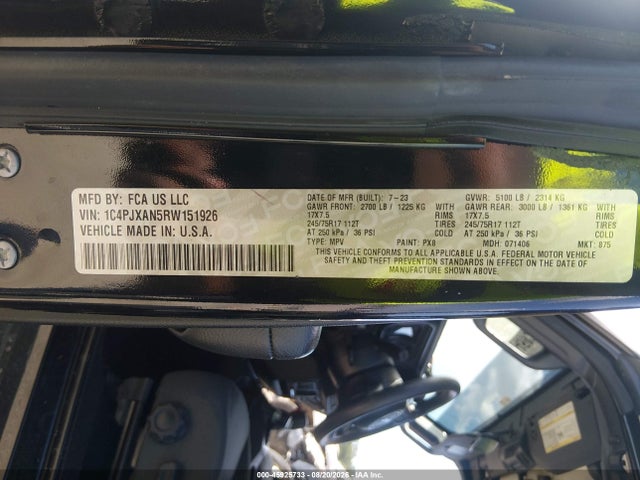 Aukcja sprzedaży 2024 Jeep Wrangler 2-door Sport 4x4, vin: 1C4PJXAN5RW151926, numer aukcji: 45925733