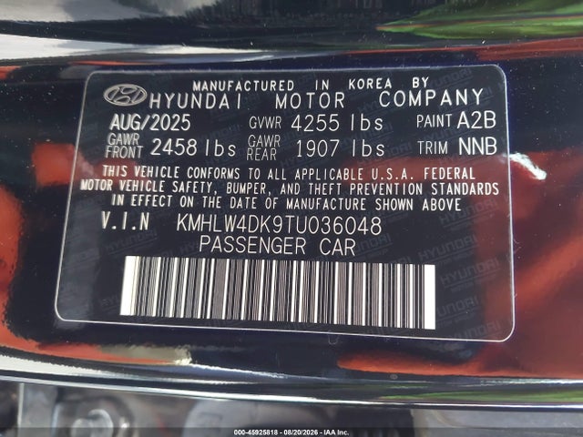 Hyundai ELANTRA N 2026 KMHLW4DK9TU036048 Image 9