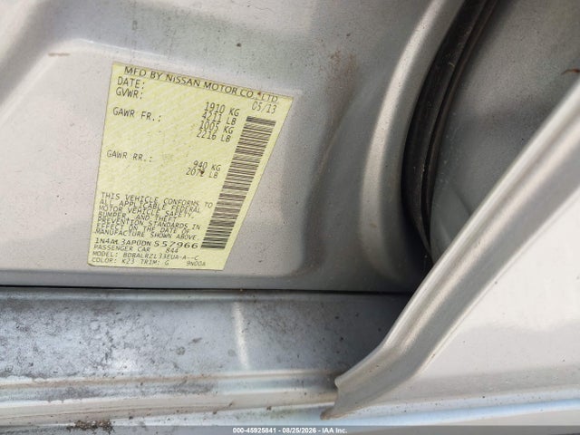 Aukcja sprzedaży 2013 Nissan Altima 2.5 S, vin: 1N4AL3AP0DN557966, numer aukcji: 45925841