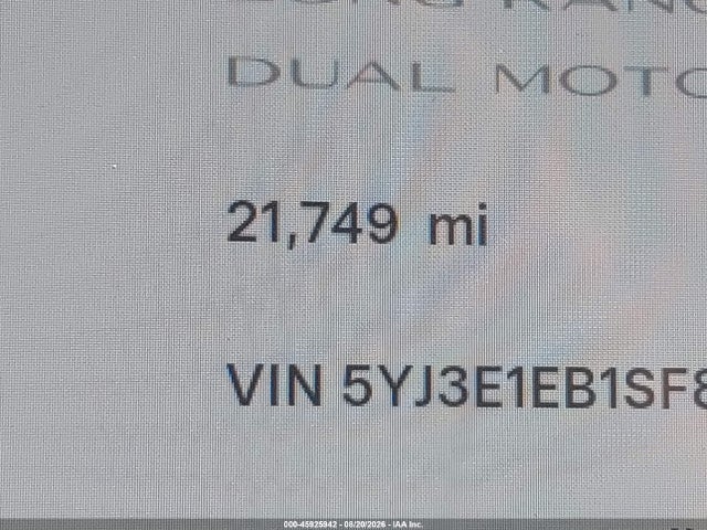 Tesla Model 3 Long Range All-wheel Drive 2025 5YJ3E1EB1SF899986 Image 14