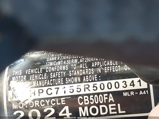 Honda Cb500 F 2024 MLHPC7155R5000341 Image 10