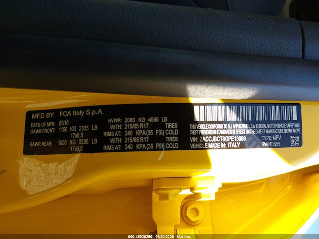 Jeep Renegade Trailhawk 2016 ZACCJBCT8GPE13669 Image 9