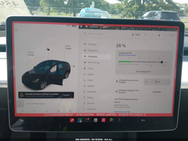 2021 Tesla Model Y Long Range Dual Motor All-wheel Drive მანქანა იყიდება აუქციონზე, vin: 5YJYGAEE0MF189197, აუქციონის ნომერი: 45926255