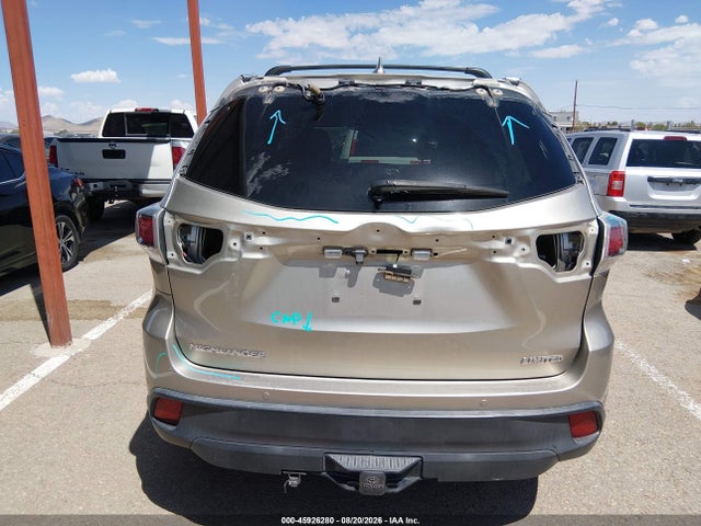 2016 Toyota Highlander Limited V6 მანქანა იყიდება აუქციონზე, vin: 5TDYKRFH4GS131874, აუქციონის ნომერი: 45926280