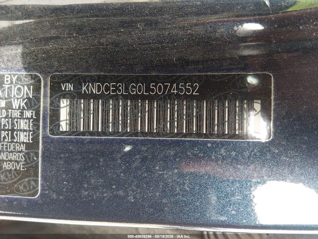 KIA Niro Ev Ex Premium 2020 KNDCE3LG0L5074552 Image 9