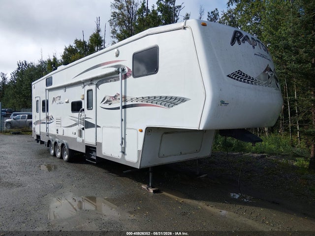 2007 Keystone Raptor 3612ds მანქანა იყიდება აუქციონზე, vin: 4YDF361327R801920, აუქციონის ნომერი: 45926352