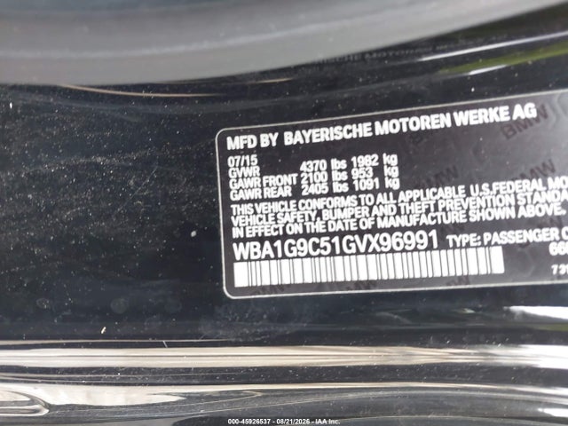 Продажа на аукционе авто 2016 Bmw 228i Xdrive, vin: WBA1G9C51GVX96991, номер лота: 45926537
