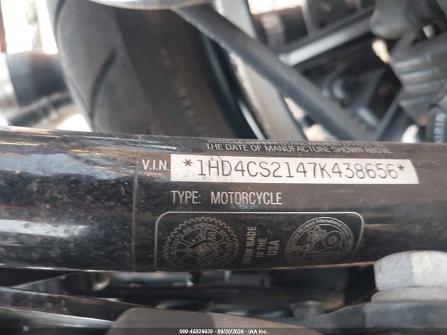 Продаж на аукціоні авто 2007 Harley-davidson Xl883 R, vin: 1HD4CS2147K438656, номер лоту: 45926638