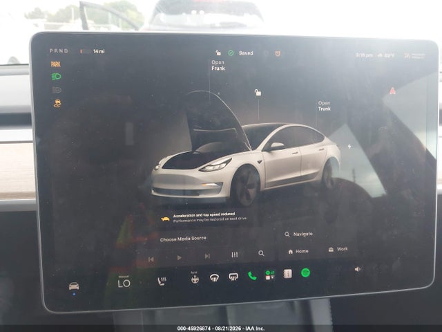 45926874 :رقم المزاد ، 5YJ3E1EA9PF382479 vin ، 2023 Tesla Model 3 Rear-wheel Drive مزاد بيع