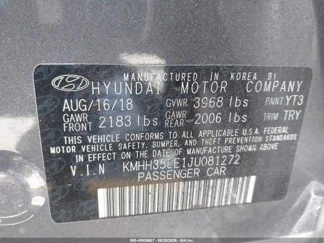 Hyundai ELANTRA GT 2018 KMHH35LE1JU081272 Image 9