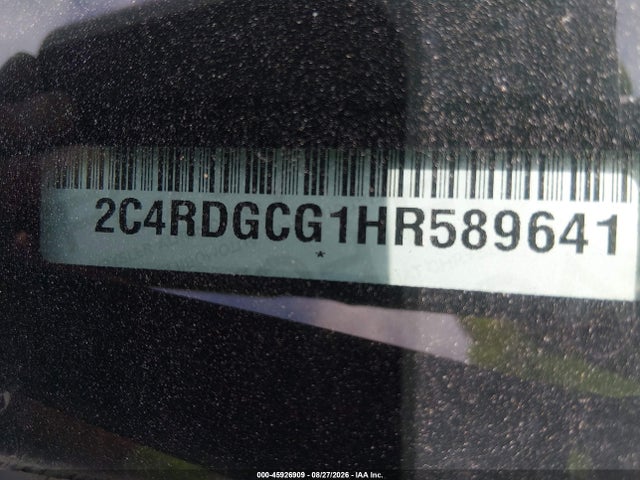 Продаж на аукціоні авто 2017 Dodge Grand Caravan Sxt, vin: 2C4RDGCG1HR589641, номер лоту: 45926909