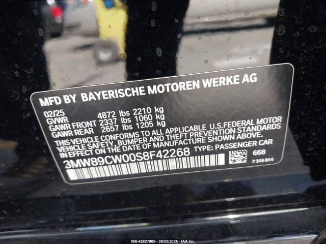 BMW 330i Xdrive 2025 3MW89CW00S8F42268 Image 9