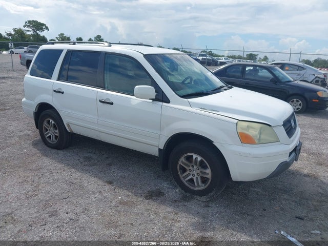 45927266 :رقم المزاد ، 2HKYF18564H603535 vin ، 2004 Honda Pilot Ex-l مزاد بيع