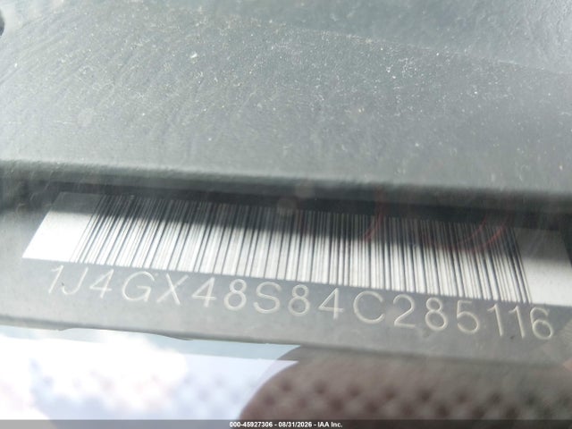 45927306 :رقم المزاد ، 1J4GX48S84C285116 vin ، 2004 Jeep Grand Cherokee Laredo مزاد بيع