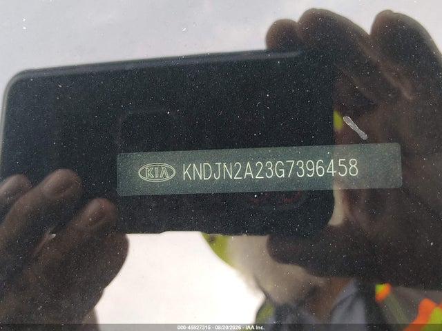 45927315 :رقم المزاد ، KNDJN2A23G7396458 vin ، 2016 Kia Soul مزاد بيع