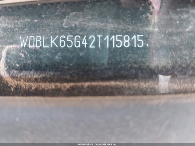 45927340 :رقم المزاد ، WDBLK65G42T115815 vin ، 2002 Mercedes-benz Clk 320 مزاد بيع