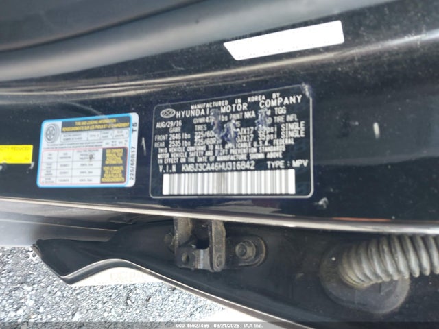 2017 Hyundai Tucson Se მანქანა იყიდება აუქციონზე, vin: KM8J3CA46HU316842, აუქციონის ნომერი: 45927466