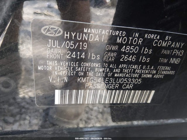 Продаж на аукціоні авто 2020 Genesis G70 3.3t Rwd, vin: KMTG54LE3LU053305, номер лоту: 45927477