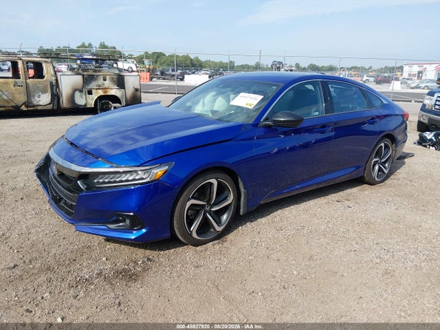 Продаж на аукціоні авто 2021 Honda Accord Sport, vin: 1HGCV1F39MA033098, номер лоту: 45927920