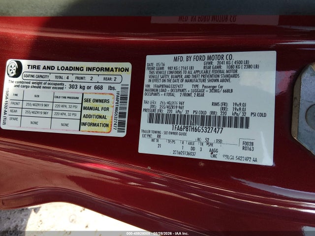 Ford Mustang Ecoboost 2016 1FA6P8TH6G5327477 Image 9