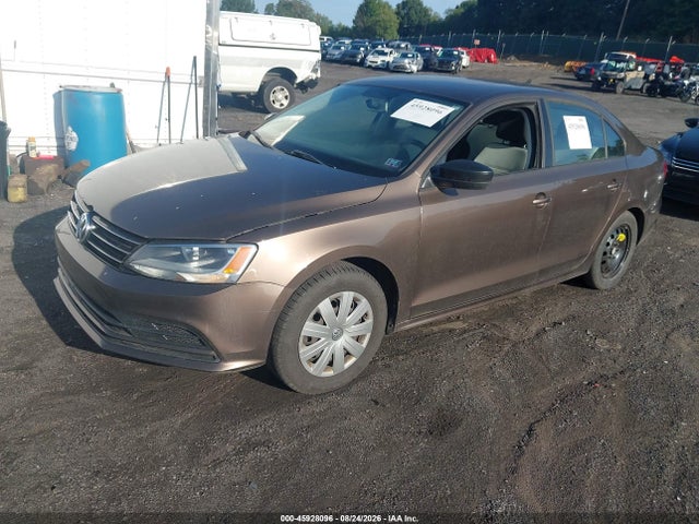 2015 Volkswagen Jetta S მანქანა იყიდება აუქციონზე, vin: 3VW2K7AJ9FM272021, აუქციონის ნომერი: 45928096