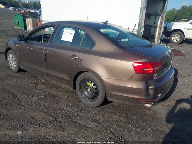 2015 Volkswagen Jetta S მანქანა იყიდება აუქციონზე, vin: 3VW2K7AJ9FM272021, აუქციონის ნომერი: 45928096