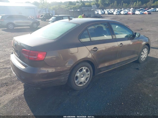 2015 Volkswagen Jetta S მანქანა იყიდება აუქციონზე, vin: 3VW2K7AJ9FM272021, აუქციონის ნომერი: 45928096