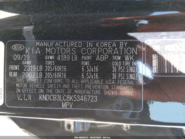 KIA NIRO LX 2019 KNDCB3LC8K5346723 Image 9