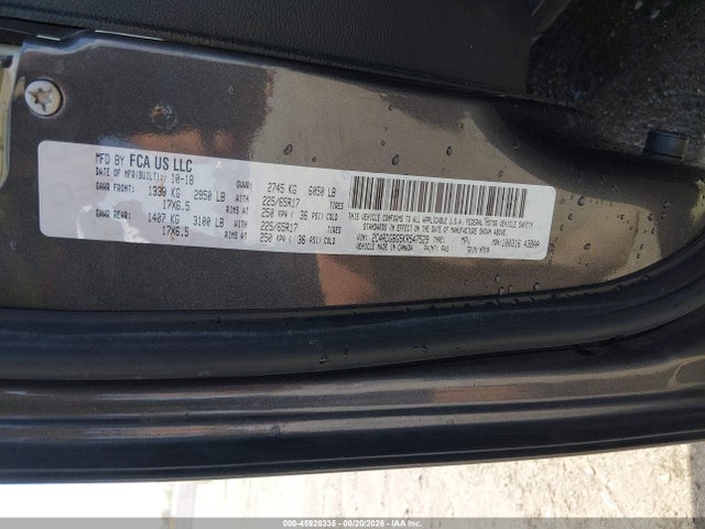 2019 Dodge Grand Caravan Se Plus მანქანა იყიდება აუქციონზე, vin: 2C4RDGBG5KR547529, აუქციონის ნომერი: 45928335