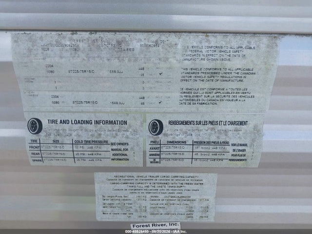 Aukcja sprzedaży 2018 Salem Other, vin: 4X4TSMC29J8062859, numer aukcji: 45928450