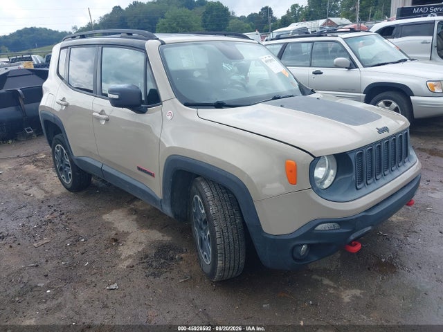 Aukcja sprzedaży 2016 Jeep Renegade Trailhawk, vin: ZACCJBCT9GPD65583, numer aukcji: 45928592