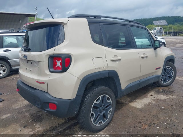 Aukcja sprzedaży 2016 Jeep Renegade Trailhawk, vin: ZACCJBCT9GPD65583, numer aukcji: 45928592