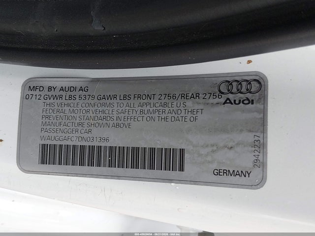 Продаж на аукціоні авто 2013 Audi A6 3.0t Premium, vin: WAUGGAFC7DN031396, номер лоту: 45928654