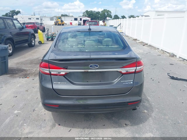 45928662 :رقم المزاد ، 3FA6P0RU8JR127811 vin ، 2018 Ford Fusion Hybrid Titanium مزاد بيع