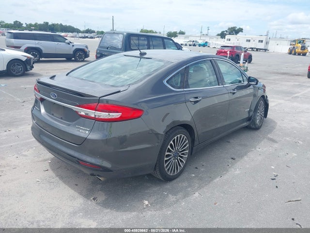 45928662 :رقم المزاد ، 3FA6P0RU8JR127811 vin ، 2018 Ford Fusion Hybrid Titanium مزاد بيع