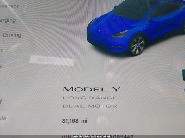 7SAYGDEE6PA065442 Tesla Model Y Awd/long Range Dual Motor All-wheel Drive