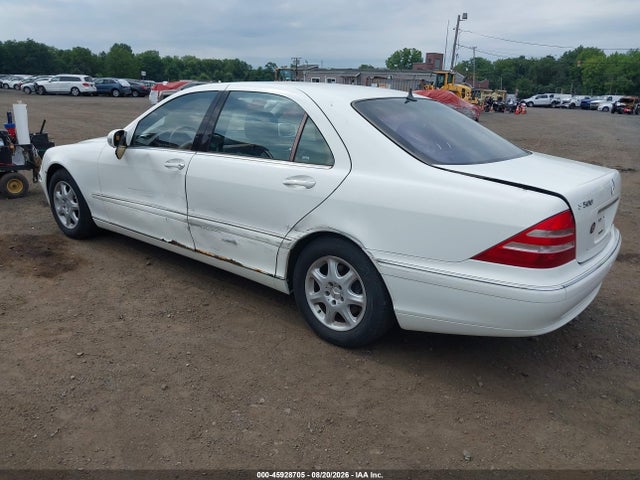 2002 Mercedes-benz S 500 მანქანა იყიდება აუქციონზე, vin: WDBNG75J82A279494, აუქციონის ნომერი: 45928705