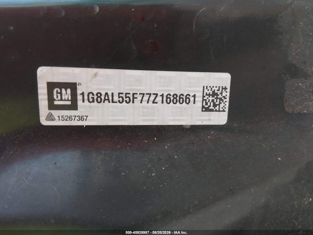 45928987 :رقم المزاد ، 1G8AL55F77Z168661 vin ، 2007 Saturn Ion 3 مزاد بيع