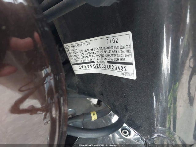 Aukcja sprzedaży 2003 Yamaha Xv1600 As, vin: JYAVP02E03A020432, numer aukcji: 45929009