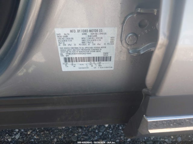 Продажа на аукционе авто 2025 Ford Explorer Active, vin: 1FMUK8DH4SGA21093, номер лота: 45929043
