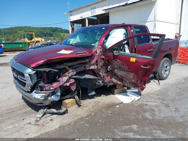 45929063 :رقم المزاد ، 1C6SRFBT2KN636411 vin ، 2019 Ram 1500 Big Horn/lone Star  4x4 6'4 Box مزاد بيع