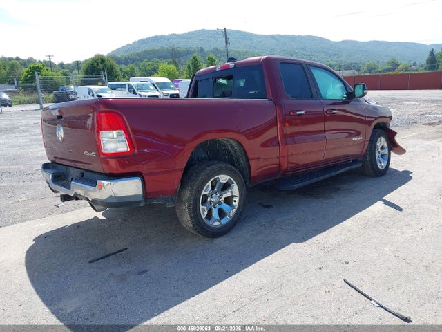 45929063 :رقم المزاد ، 1C6SRFBT2KN636411 vin ، 2019 Ram 1500 Big Horn/lone Star  4x4 6'4 Box مزاد بيع