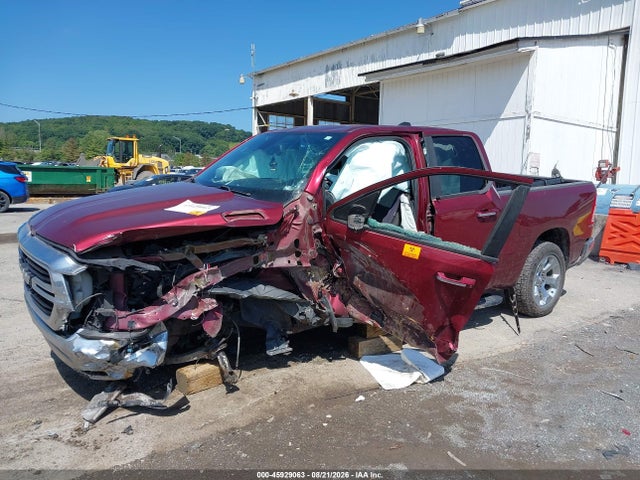 45929063 :رقم المزاد ، 1C6SRFBT2KN636411 vin ، 2019 Ram 1500 Big Horn/lone Star  4x4 6'4 Box مزاد بيع