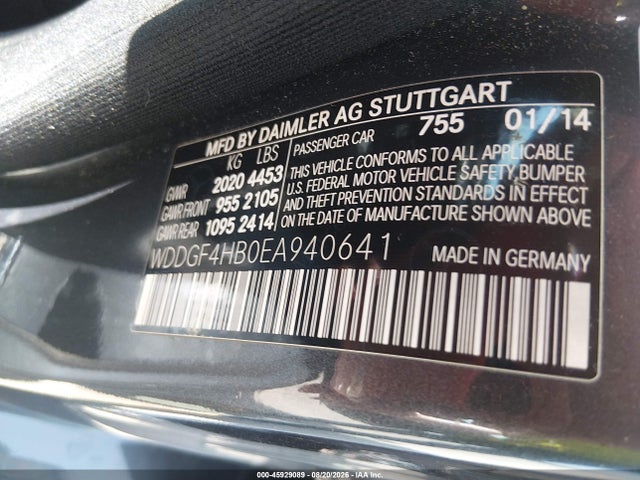 Продажа на аукционе авто 2014 Mercedes-benz C 250 Sport, vin: WDDGF4HB0EA940641, номер лота: 45929089