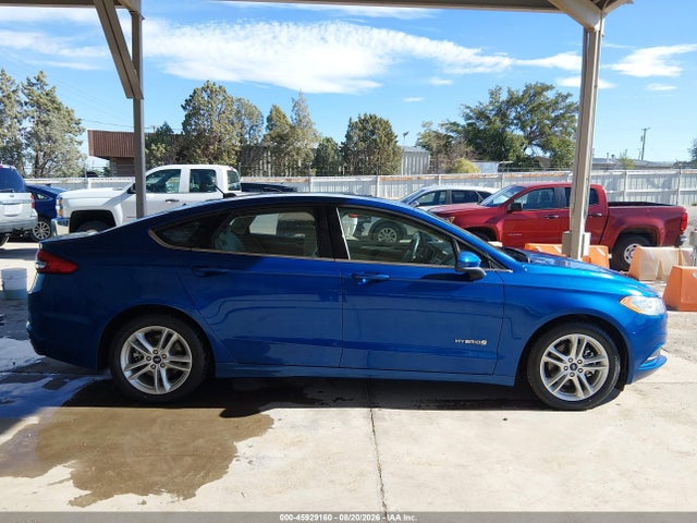 2018 Ford Fusion Hybrid S მანქანა იყიდება აუქციონზე, vin: 3FA6P0UU0JR273658, აუქციონის ნომერი: 45929160
