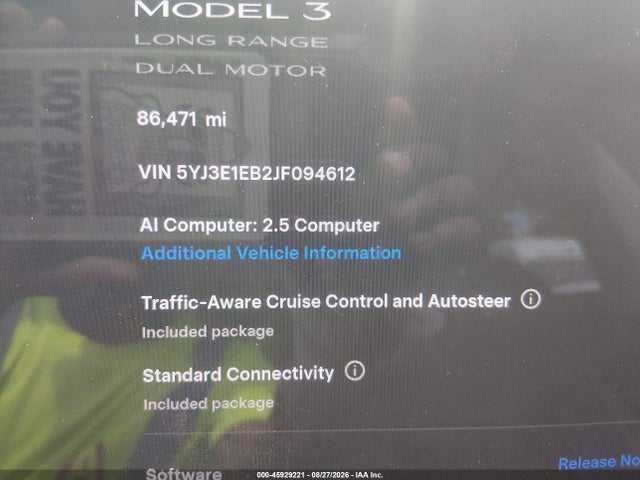 Tesla Model 3 Long Range/performance 2018 5YJ3E1EB2JF094612 Image 15