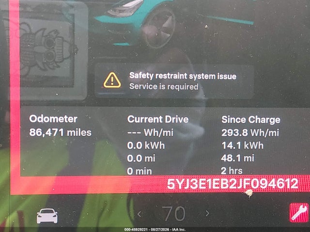 Tesla Model 3 Long Range/performance 2018 5YJ3E1EB2JF094612 Image 7
