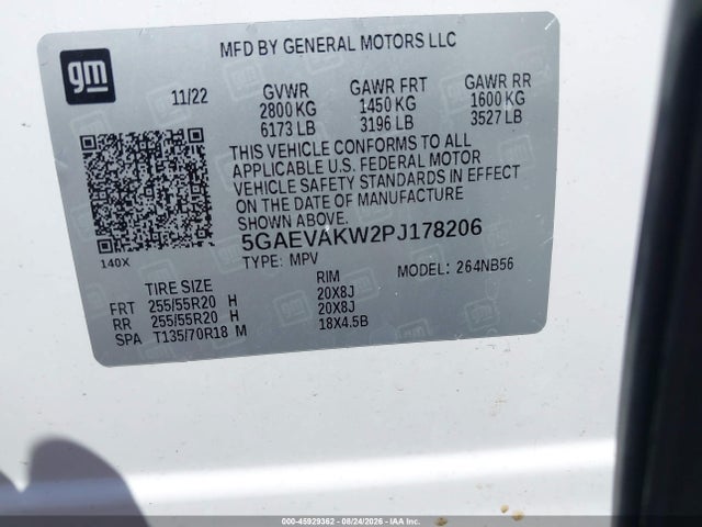 Aukcja sprzedaży 2023 Buick Enclave Essence Awd, vin: 5GAEVAKW2PJ178206, numer aukcji: 45929362