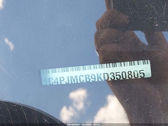 45929497 :رقم المزاد ، 1C4PJMCB9KD350805 vin ، 2019 Jeep Cherokee Latitude 4x4 مزاد بيع